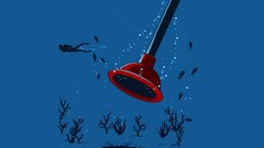 Water funny minimalistic