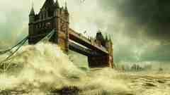 Water futuristic London Bridges