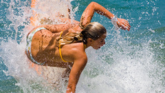 Water girl Sport surfers