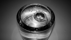Water glass monochrome