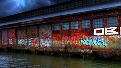 water graffiti building urban