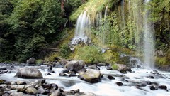 Water Green waterfalls rocks rivers