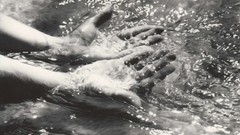 Water hands grayscale Walter Chappell