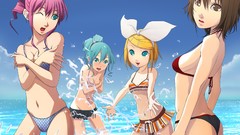 Water hatsune miku vocaloid megurine luka kagamine rin meiko 