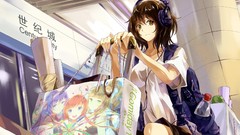 Water headphones Station Anime anime girls