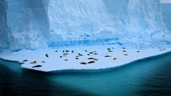 Water ice blue Mountains