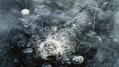 Water ice bubbles