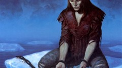 Water ice chains male artwork fantasy art