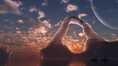 Water ice clouds glacier