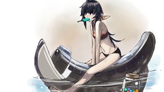 Water ice cream blush blue hair barefoot blue eyes valkyria 