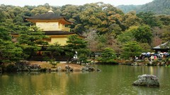 Water Japan buildings kinkakuji Golden Temple