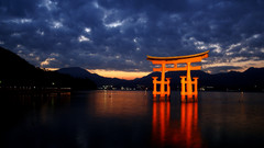 Water Japan shrine torii