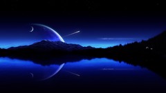 Water Journey planets digital art