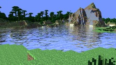 Water jungle minecraft cinema 4d tapeta