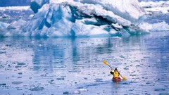 Water kayak icebergs