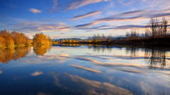 Water lakes skyscapes