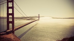 Water Landscapes Bridges golden