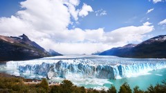 Water Landscapes hills glacier