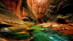 Water Landscapes rocks canyon