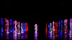 Water lights abstract black background multicolor