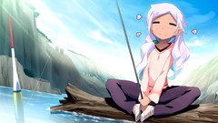 Water long hair game cg