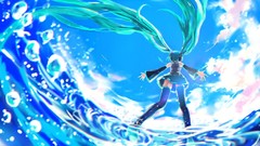 Water long hair hatsune miku vocaloid