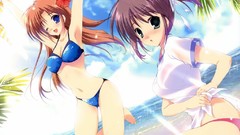 Water love Anime long hair short hair