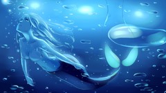 Water mermaids underwater