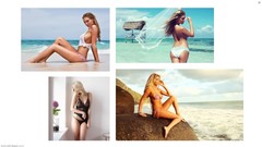 Water Metro ocean woman series faces Beaches blondes lingerie 