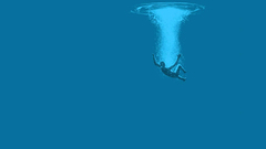 Water minimalistic underwater