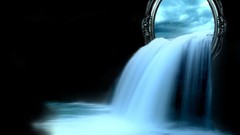 Water mirrors artwork waterfalls