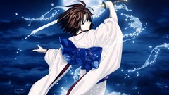 Water moon Katana Anime anime girls kara no kyoukai ryougi 