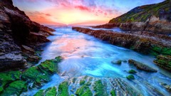 Water Mountains HDR Photography