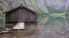 Water Mountains lakes reflections