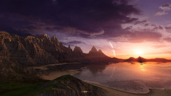 Water Mountains Landscapes nature