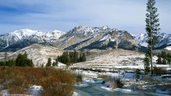 Water Mountains Landscapes nature