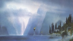 Water Mountains Landscapes Trees