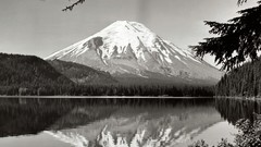 Water Mountains nature Trees