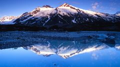 Water Mountains snow nature