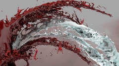 Water multicolor blood