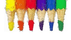 Water multicolor wet Pencils