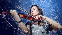 Water Music woman violins Photo manipulation