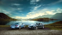 Water nature cars side