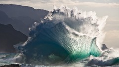 Water nature hills splashes