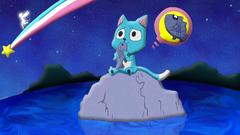 Water night happy cats