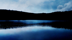 Water night lakes reflections