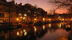 Water night lights architecture