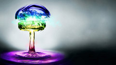 Water nuclear explosions colors