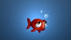 Water ocean bubbles fish sad happy