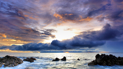 Water ocean clouds Landscapes